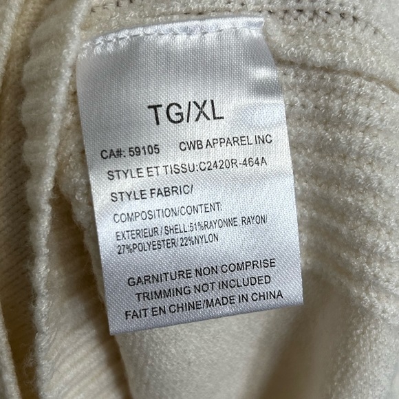 Charlie B-ivory two piece knit sweater - Picture 5 of 9